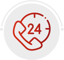 Icono de atención personalizada 24hs.